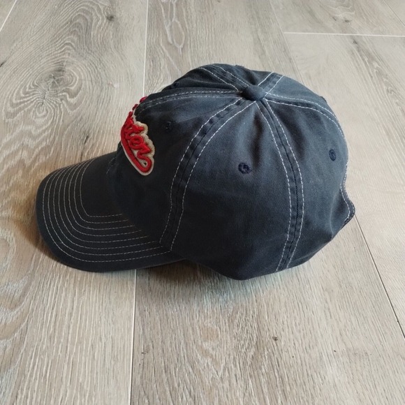 Starter Hat Baseball Dad Cap Cotton Adjustable Strap OSFA Red Blue Script Retro - Picture 7 of 13